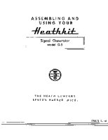 Heathkit G-5 - Schematic - Manual 